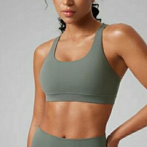 CRZ Yoga Bra Sage Grey Size L